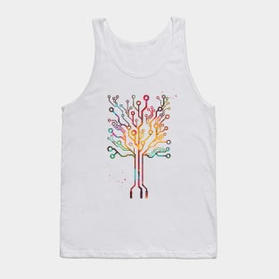 Circuit board tree Tank Top